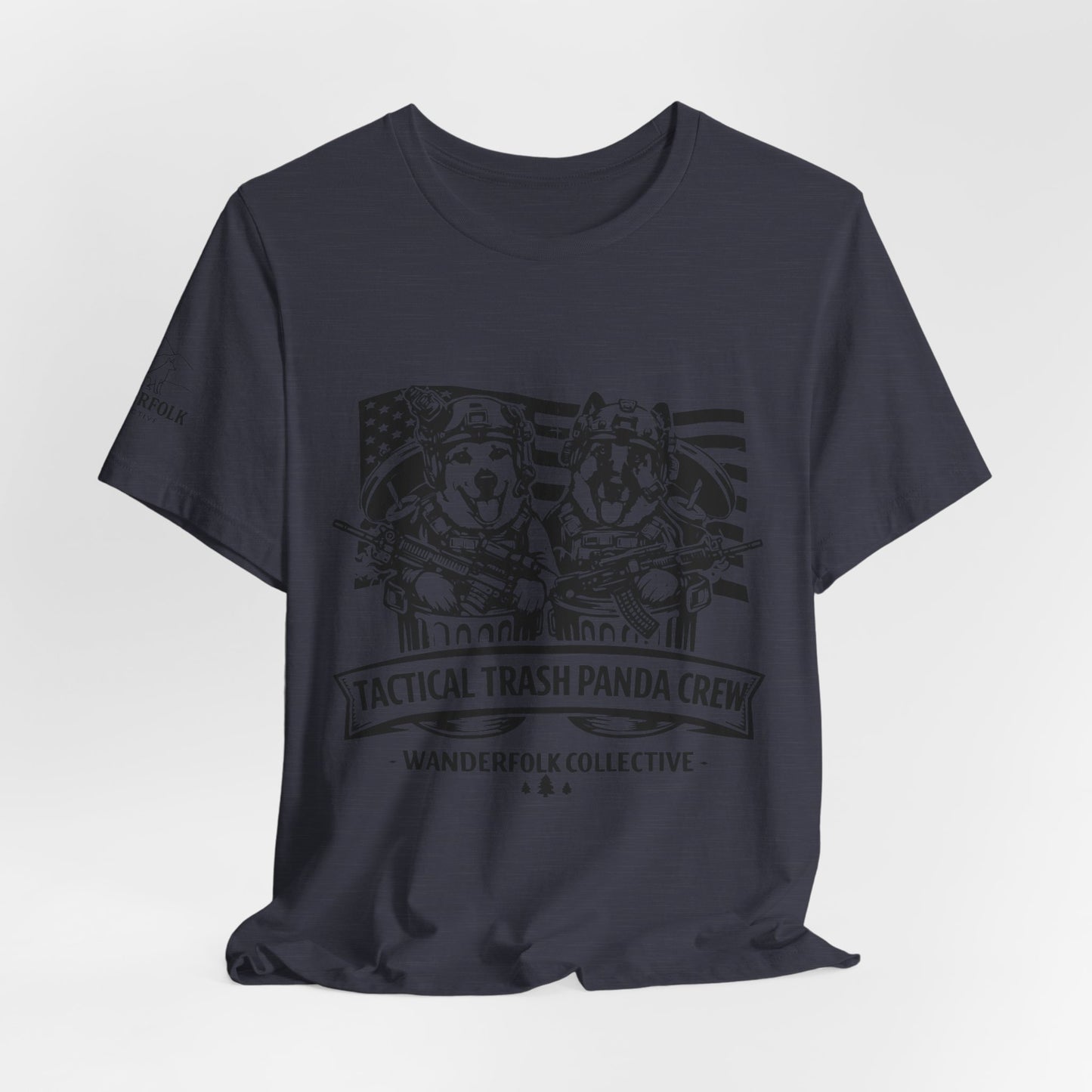 Tactical Trash Panda Crew Tee | Tactical, American Flag Graphic