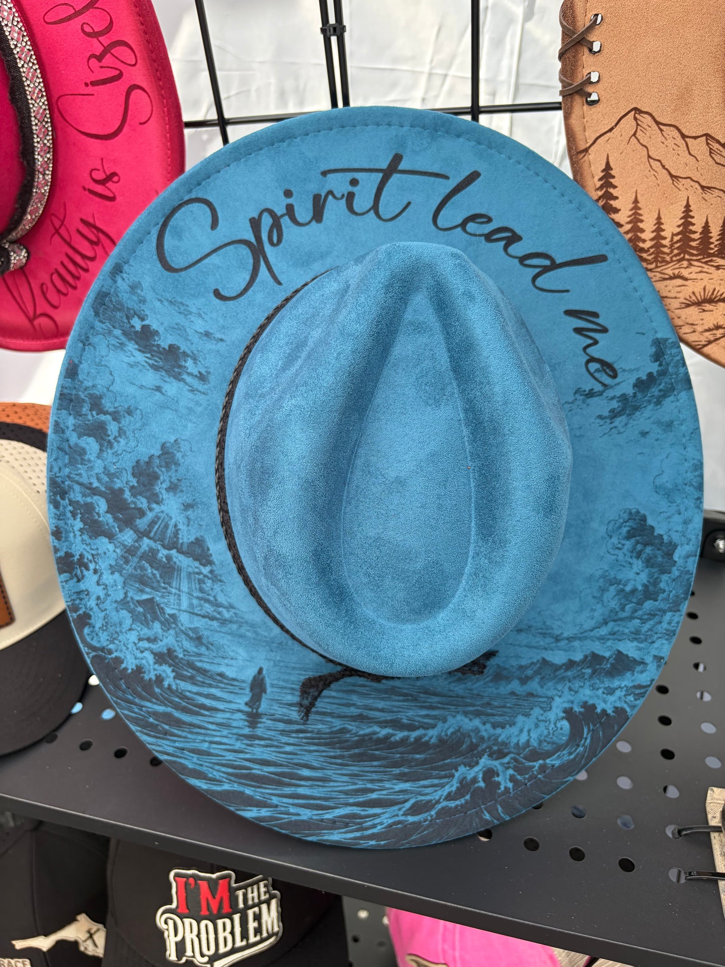 Spirit Lead Me — Engraved Wide Brim Hat