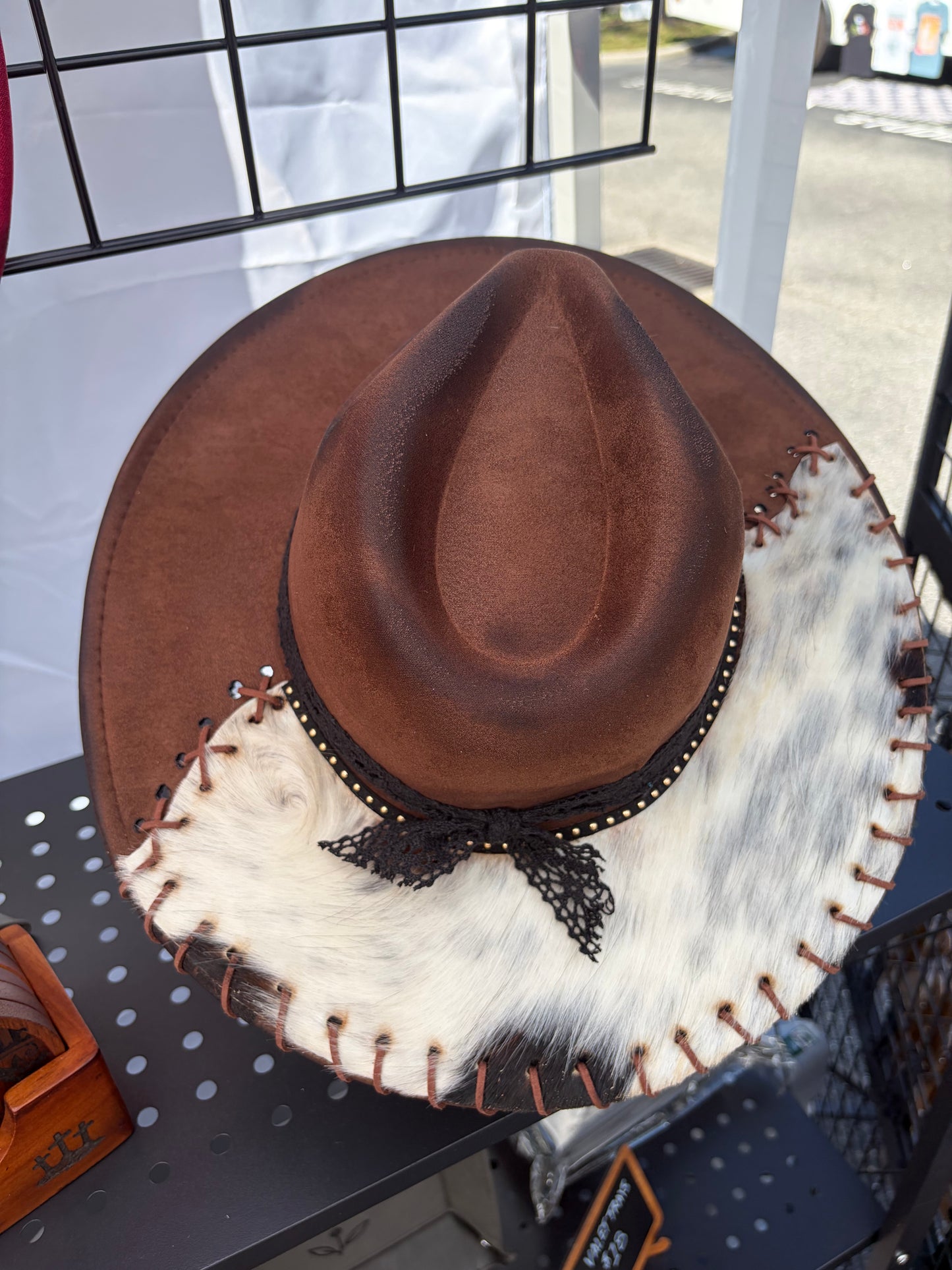 The Outlaw - Hair-on-Hide Wide Brim Hat