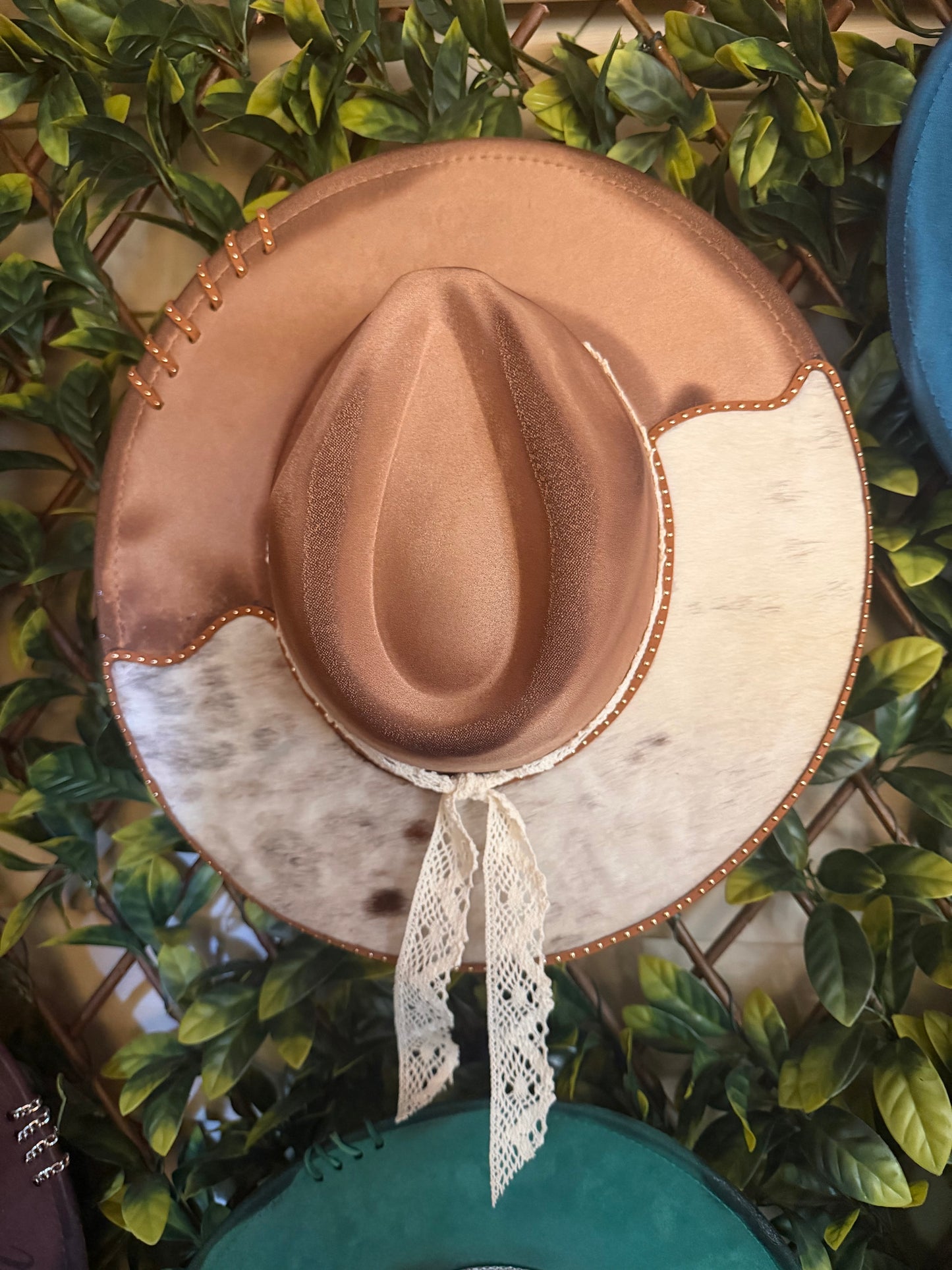 The Rebel - Hair-on-Hide Western Wide Brim Hat