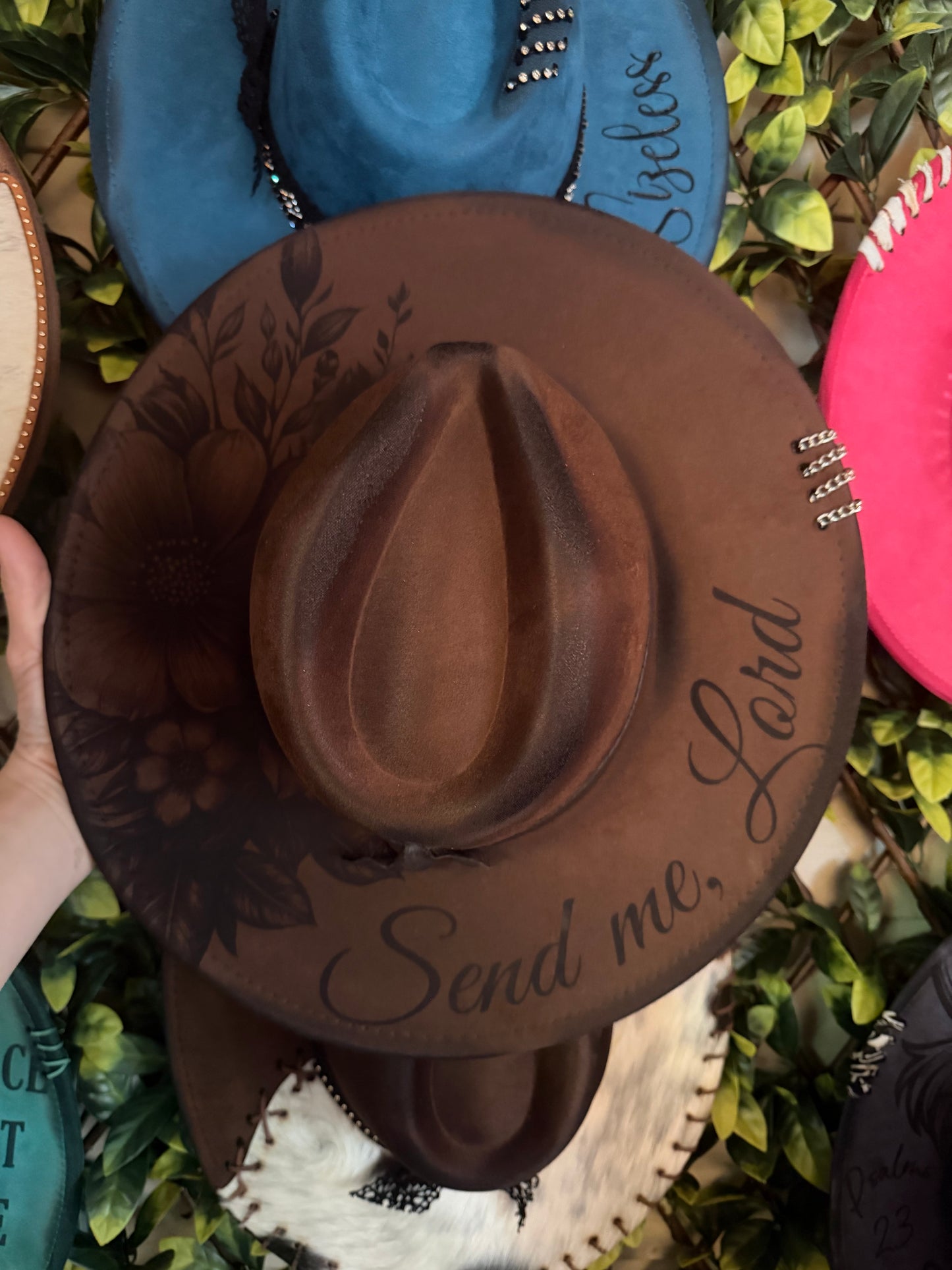 Send Me, Lord — Engraved Wide Brim Hat