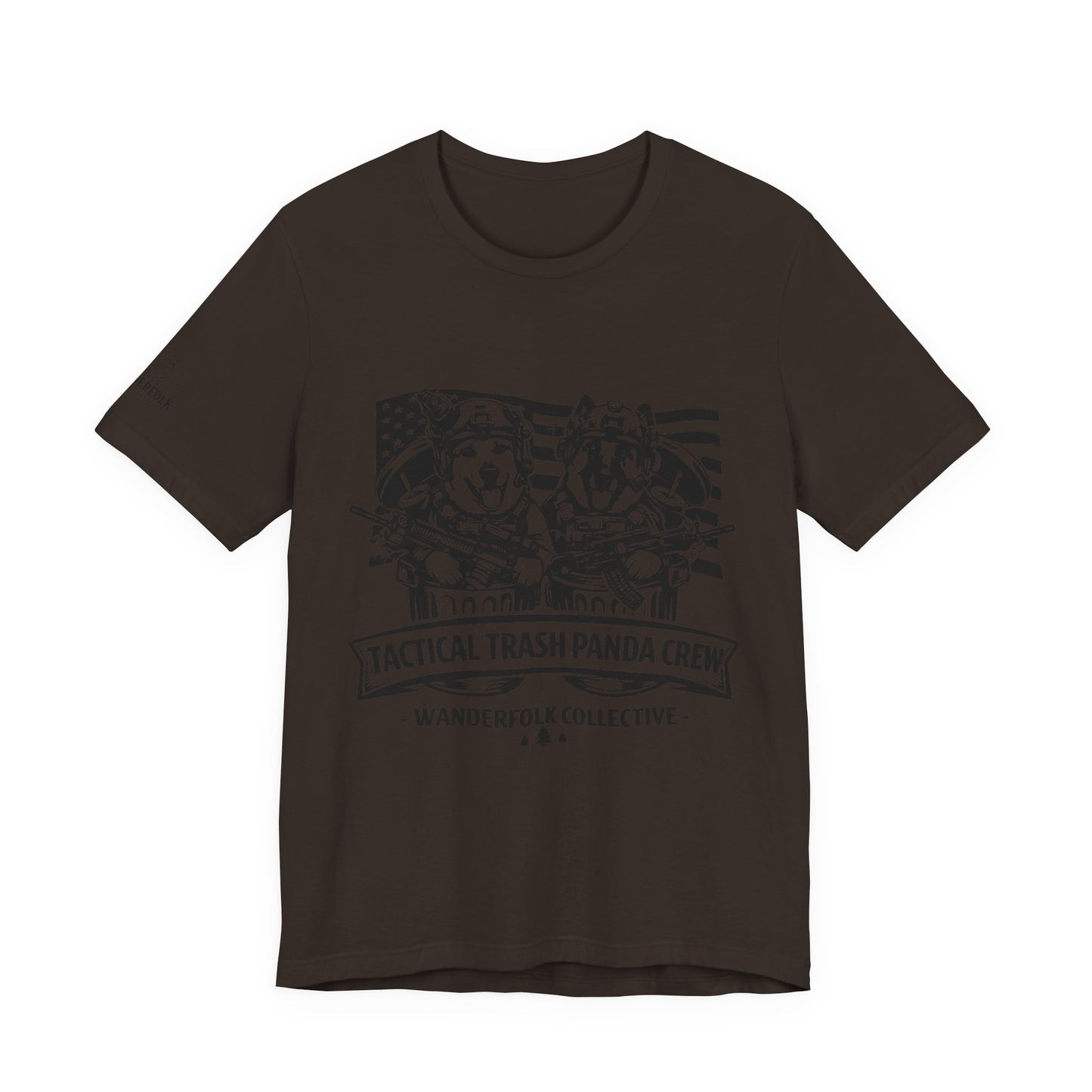 Tactical Trash Panda Crew Tee | Tactical, American Flag Graphic