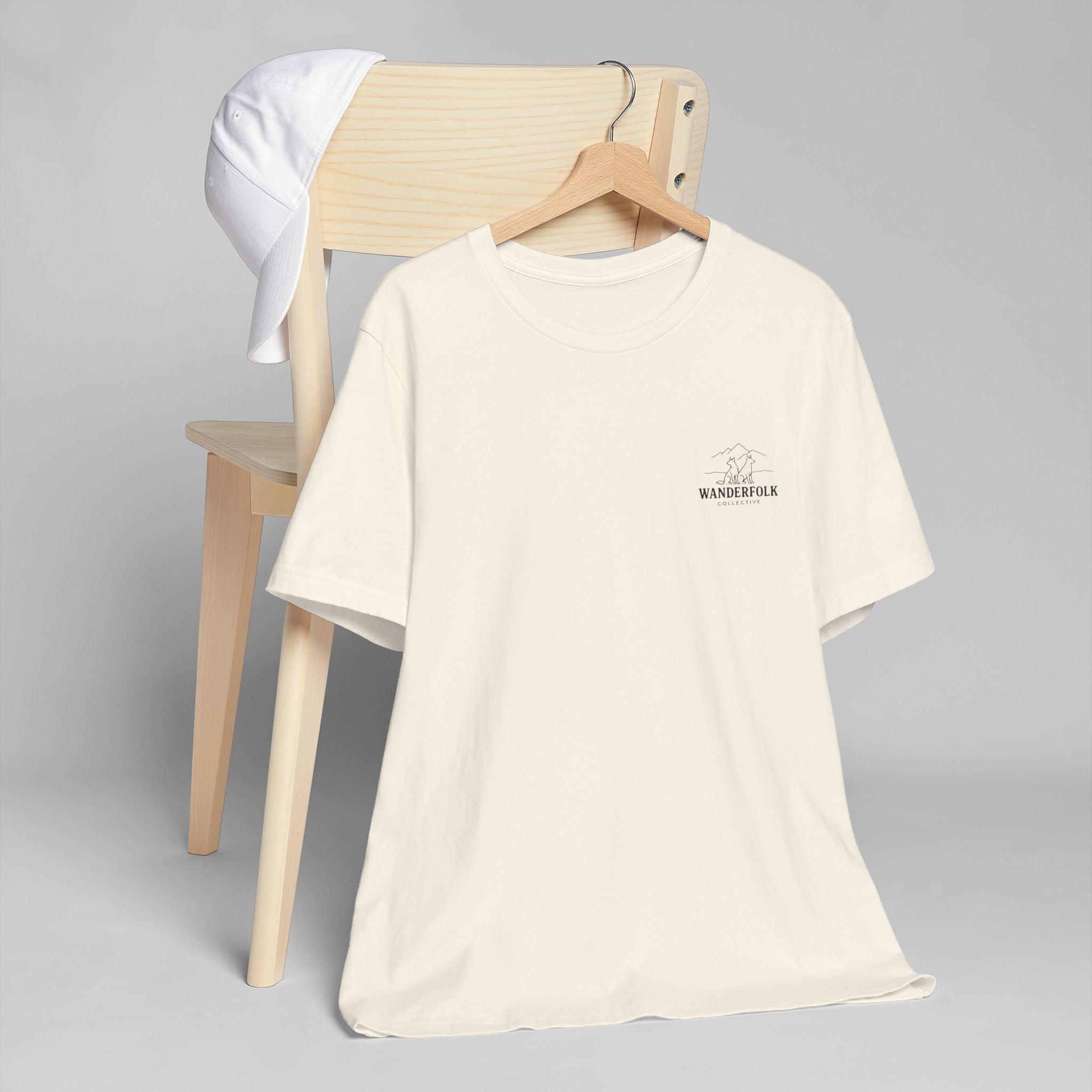 Wanderfolk Camping Adventure T-Shirt | Outdoor Mountain Campfire Design