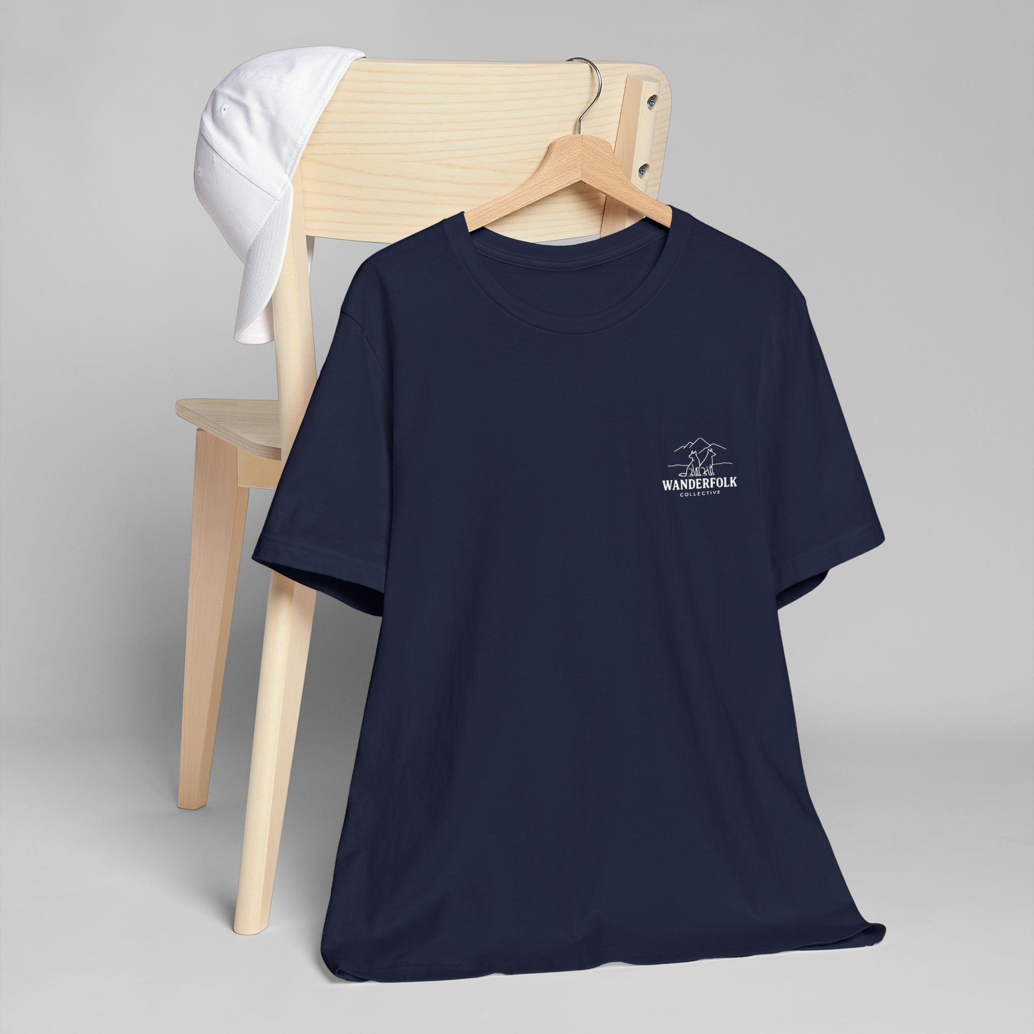 Wanderfolk Camping Adventure T-Shirt | Outdoor Mountain Campfire Design