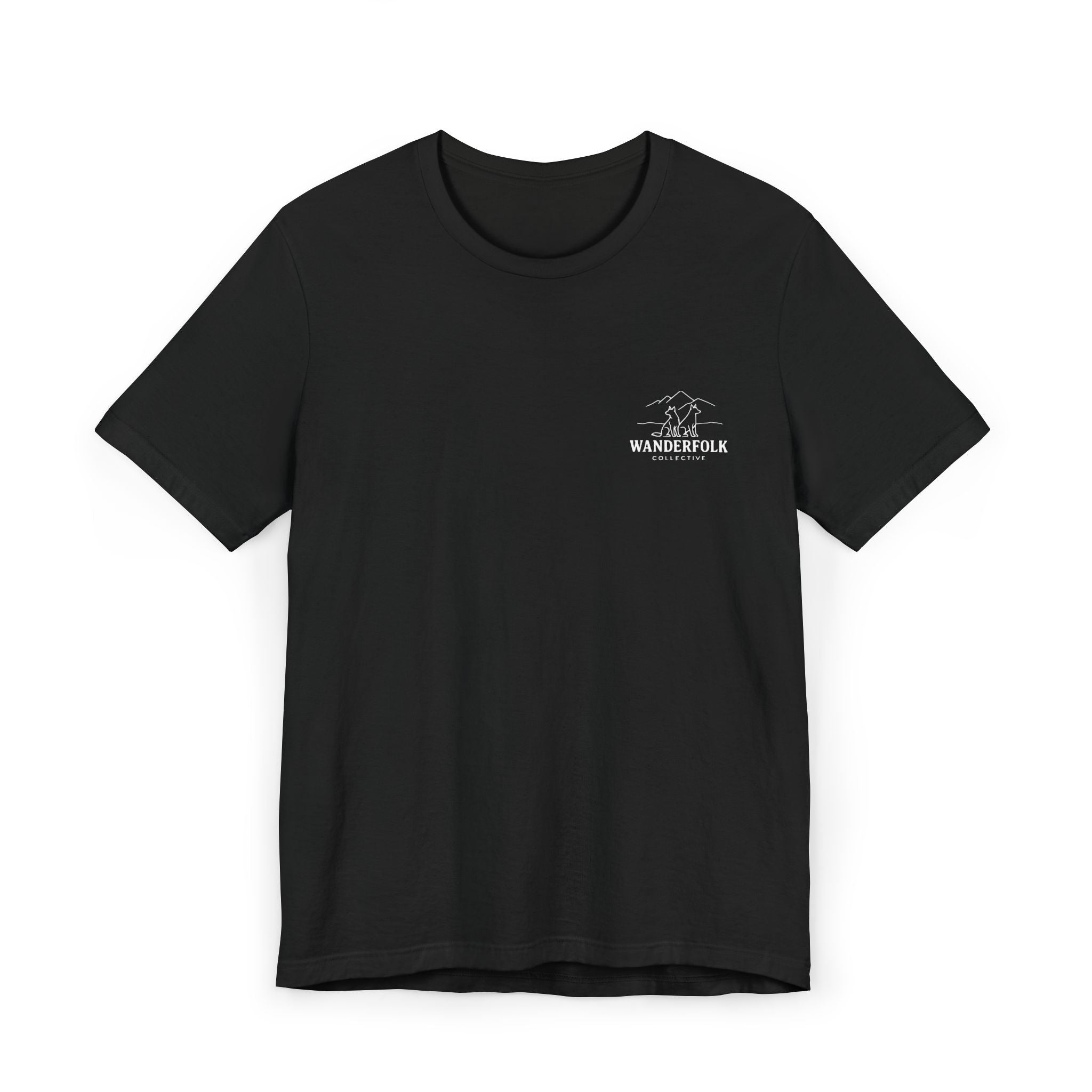 Wanderfolk Camping Adventure T-Shirt | Outdoor Mountain Campfire Design