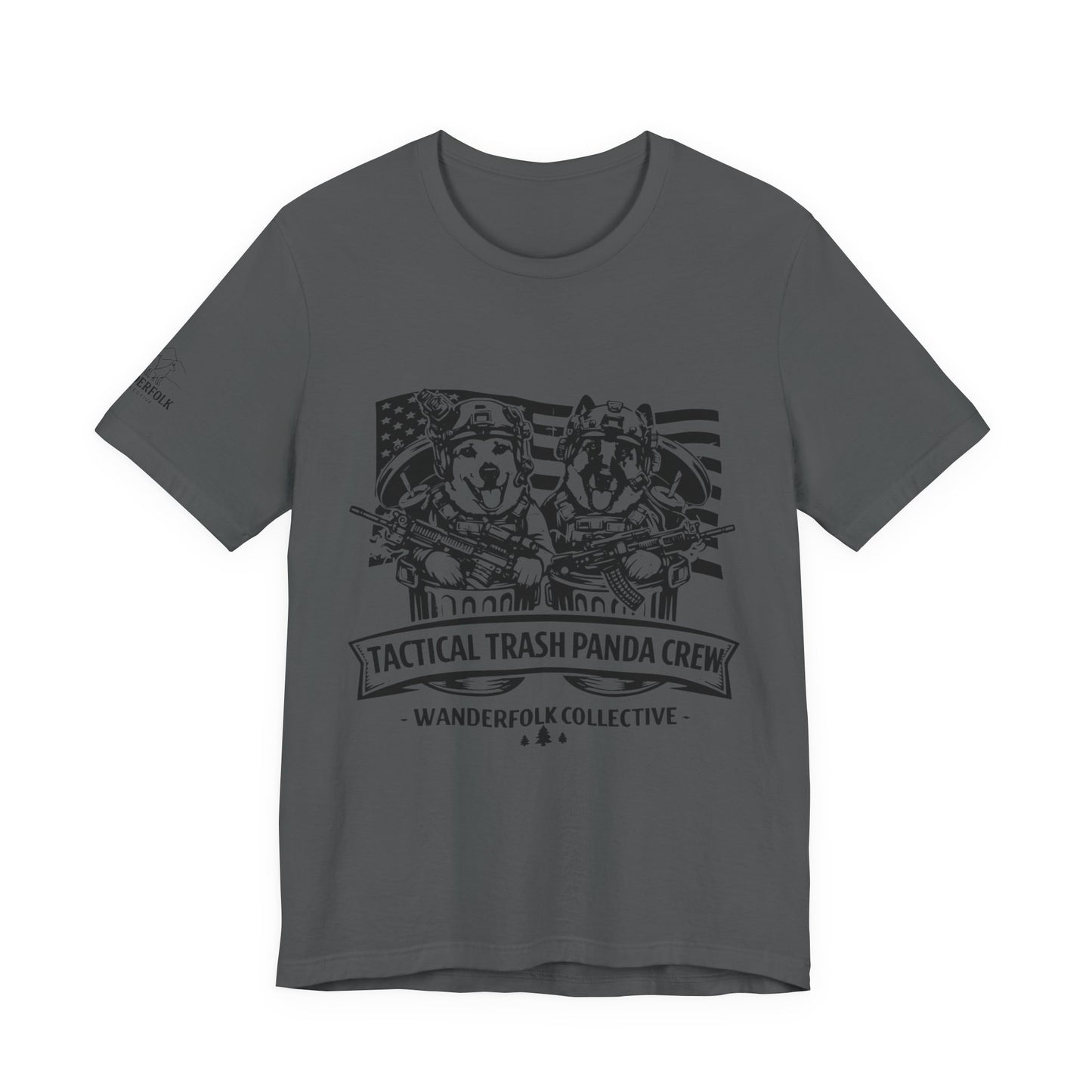 Tactical Trash Panda Crew Tee | Tactical, American Flag Graphic