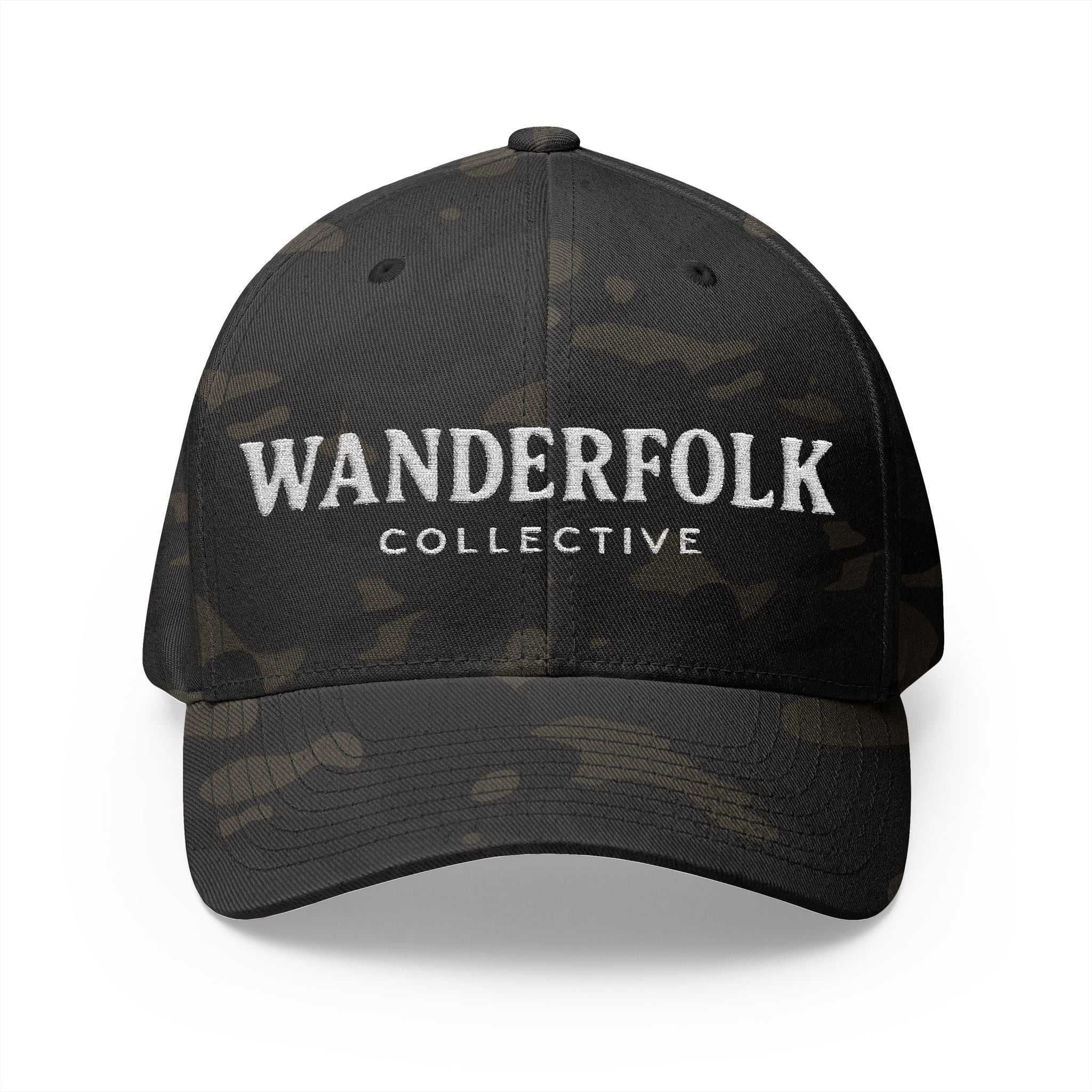 Wanderfolk Collective Embroidered Cap | Closed-Back Structured Hat