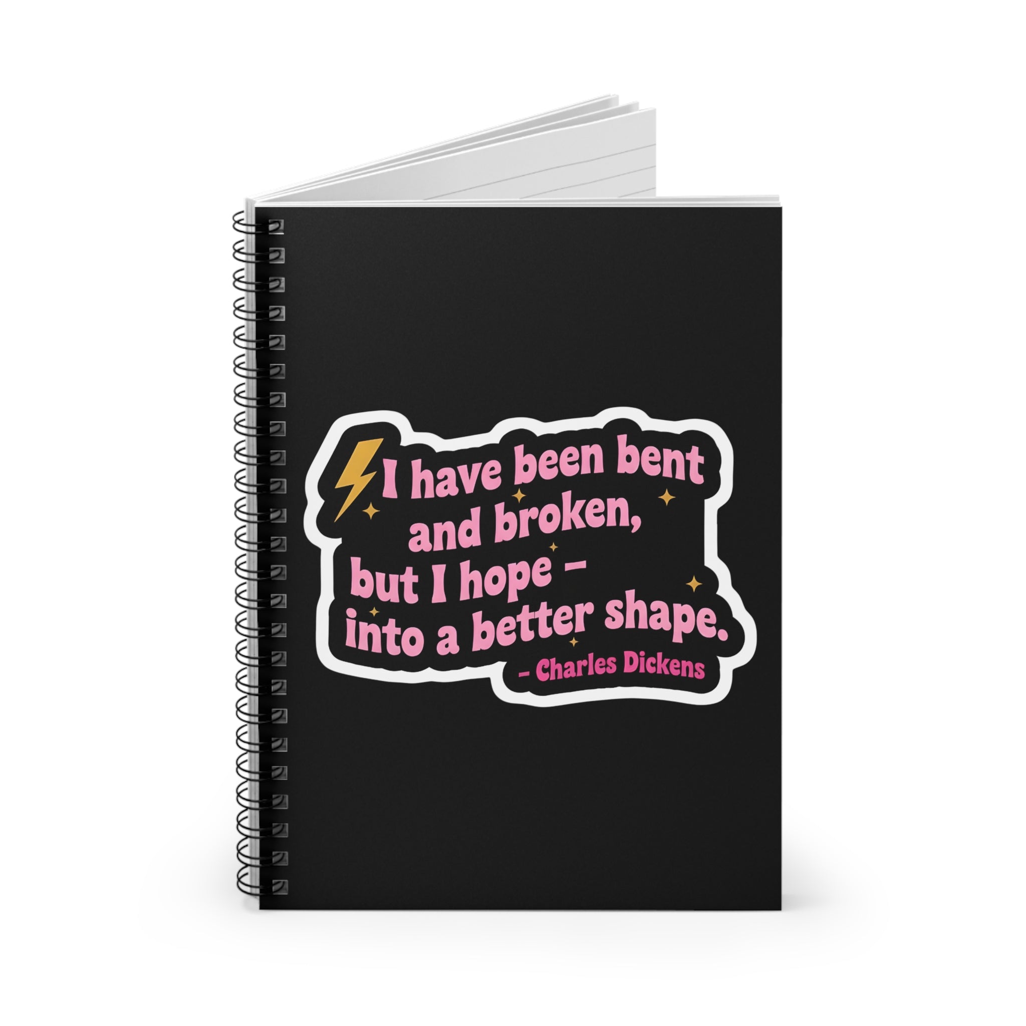 Spiral Notebook - Great Expectations Quote, Ruled Line, Book Lover Gift, Feminine Journal, Powerful Design