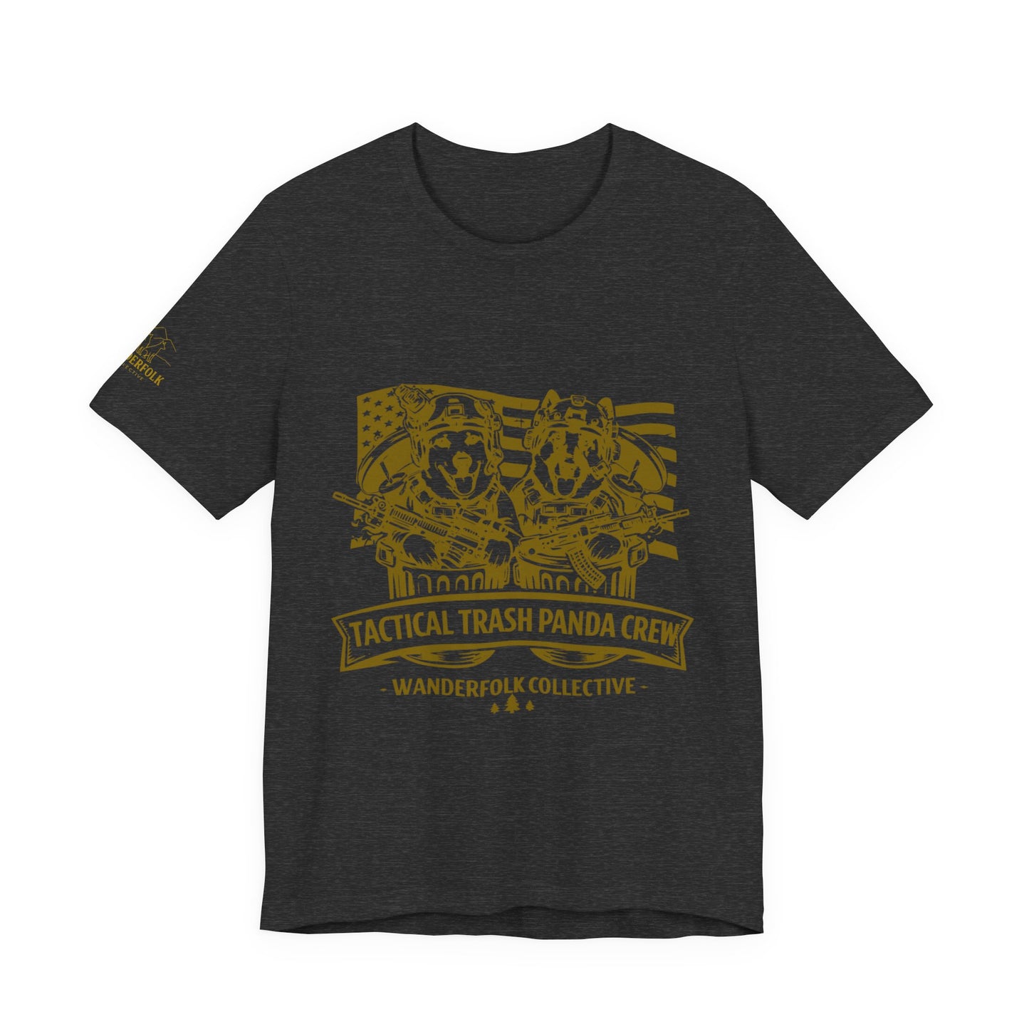 Tactical Trash Panda Crew Tee | Tactical, American Flag Graphic