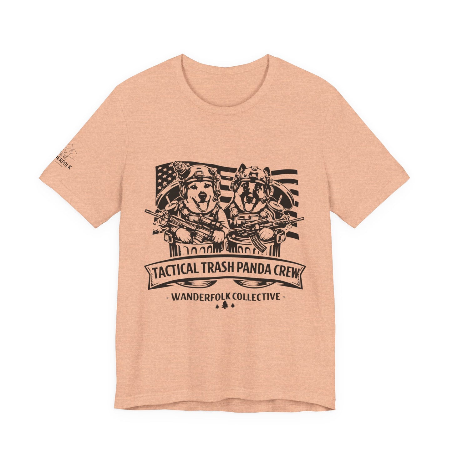 Tactical Trash Panda Crew Tee | Tactical, American Flag Graphic