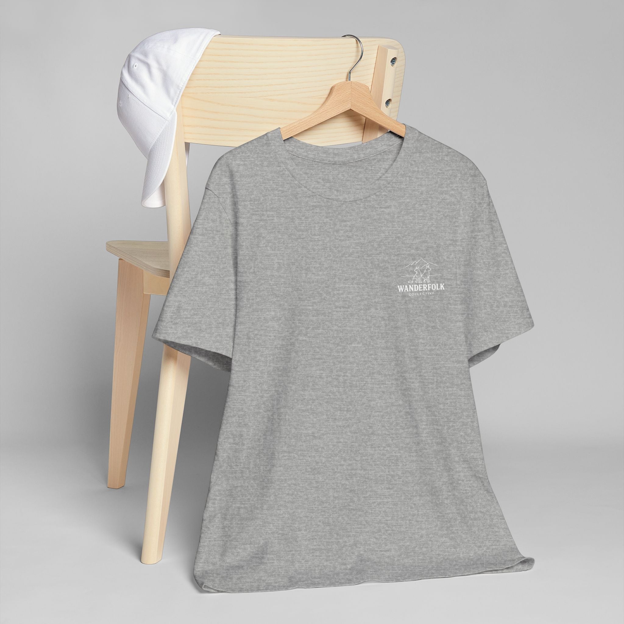 Wanderfolk Camping Adventure T-Shirt | Outdoor Mountain Campfire Design