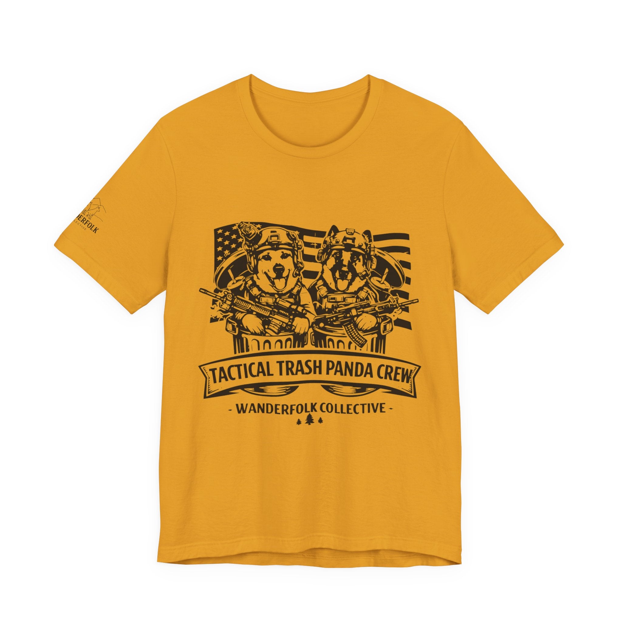 Tactical Trash Panda Crew Tee | Tactical, American Flag Graphic