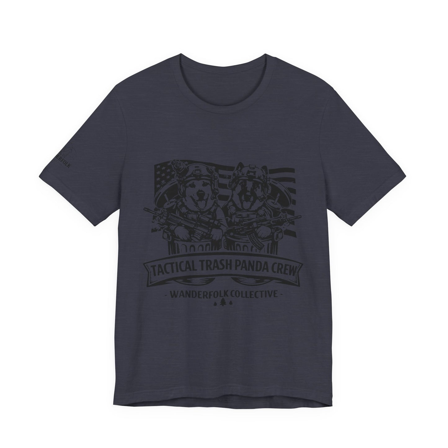 Tactical Trash Panda Crew Tee | Tactical, American Flag Graphic