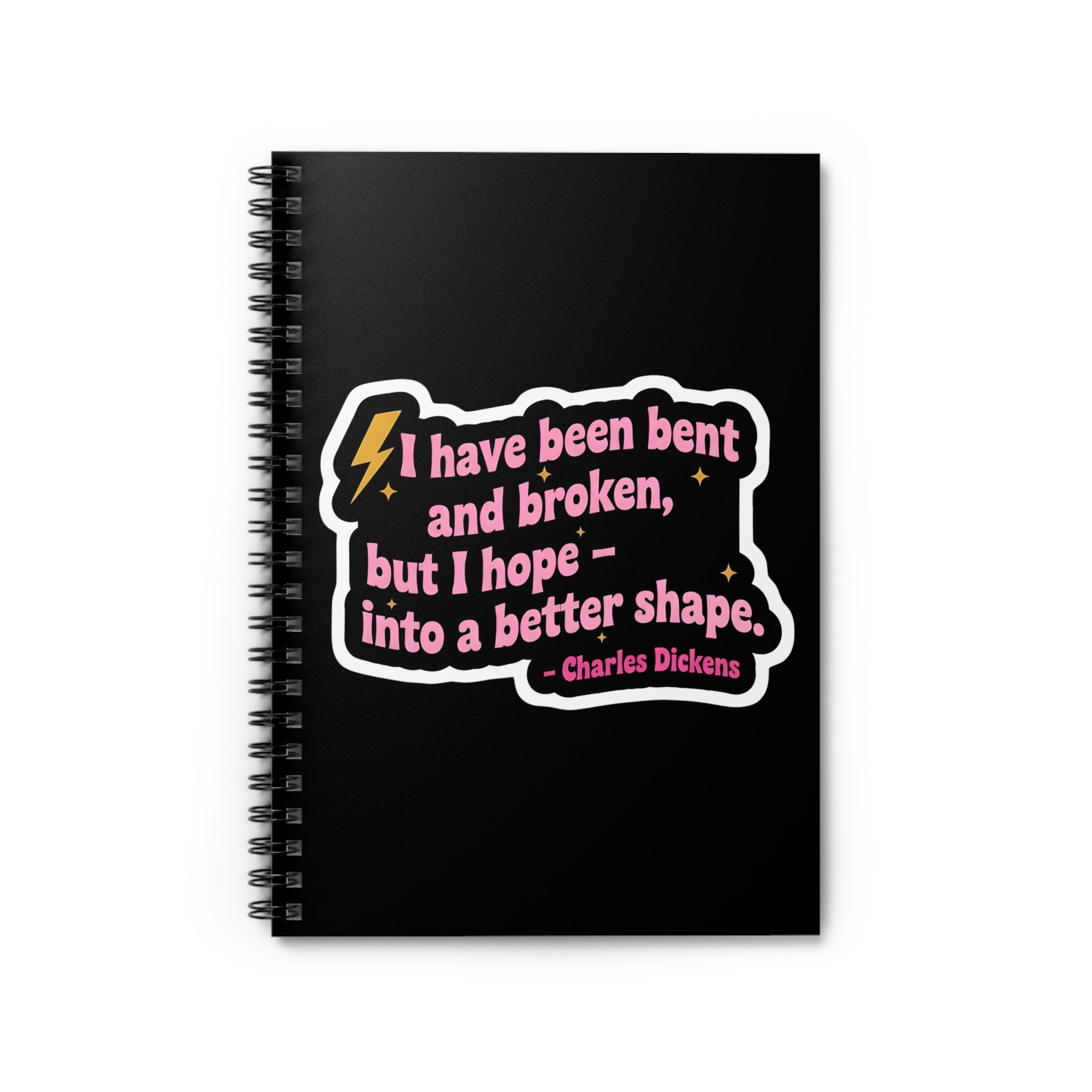 Spiral Notebook - Great Expectations Quote, Ruled Line, Book Lover Gift, Feminine Journal, Powerful Design