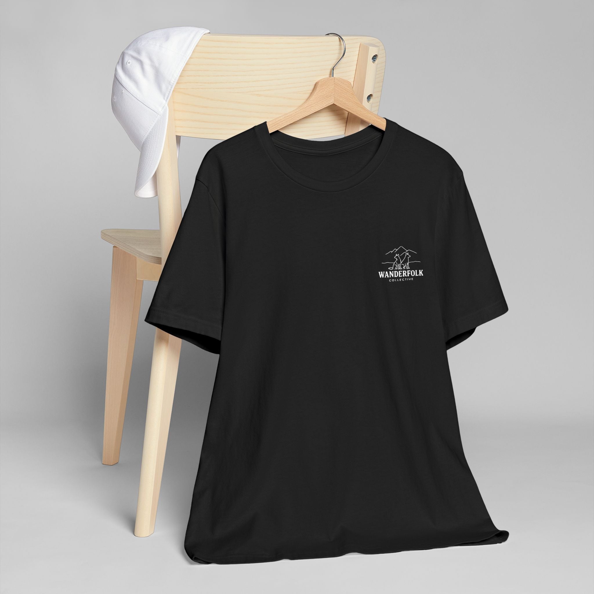 Wanderfolk Camping Adventure T-Shirt | Outdoor Mountain Campfire Design
