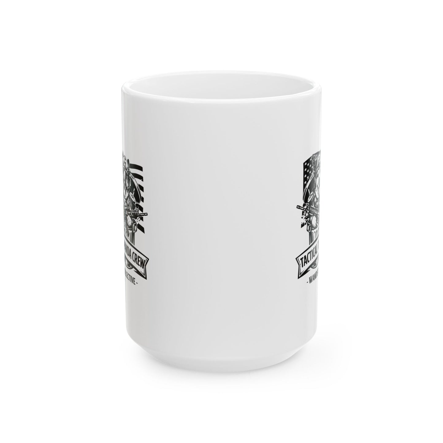 Tactical Trash Panda American Flag Ceramic Mug — German Shepherd Trash Pandas (11oz & 15oz)