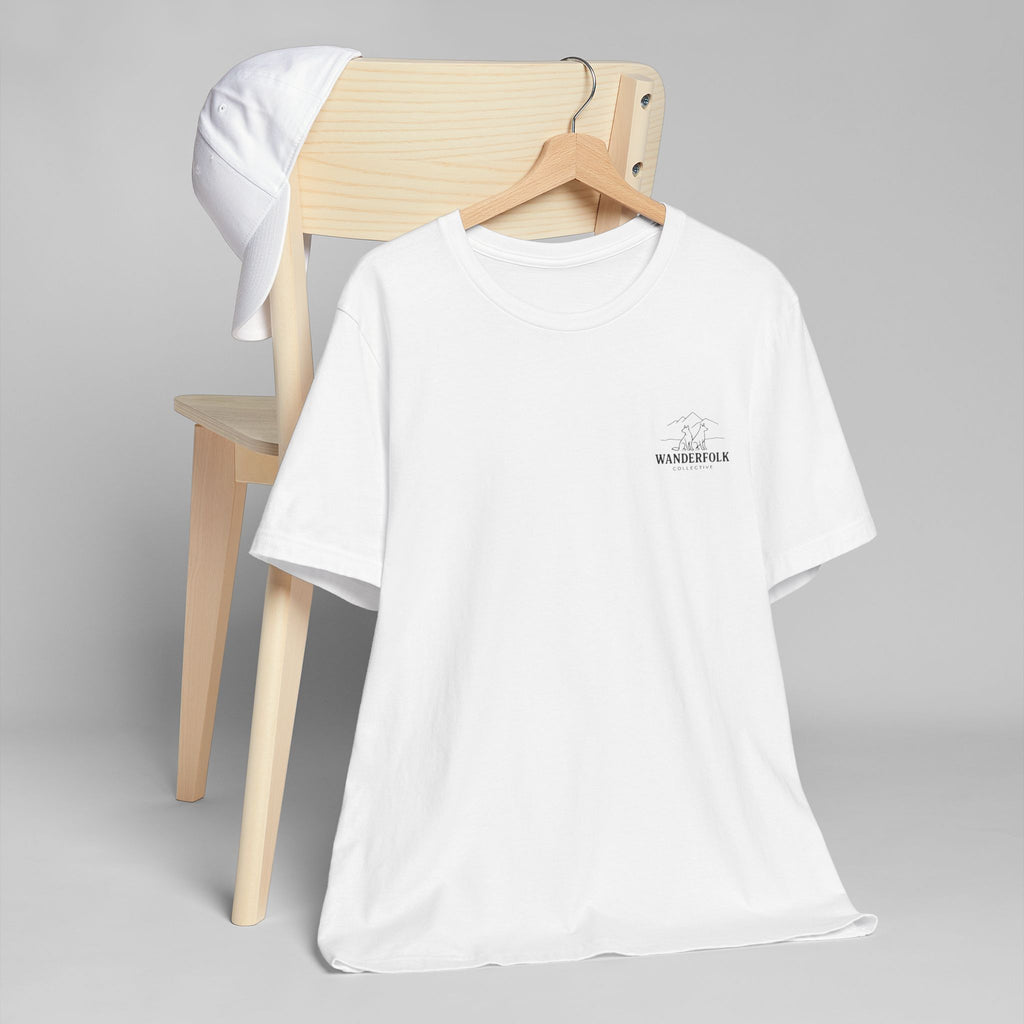 Wanderfolk Camping Adventure T-Shirt | Outdoor Mountain Campfire Design