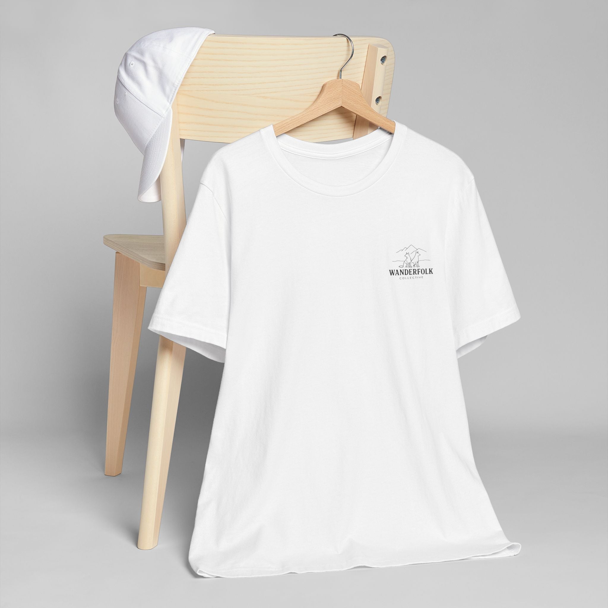 Wanderfolk Camping Adventure T-Shirt | Outdoor Mountain Campfire Design
