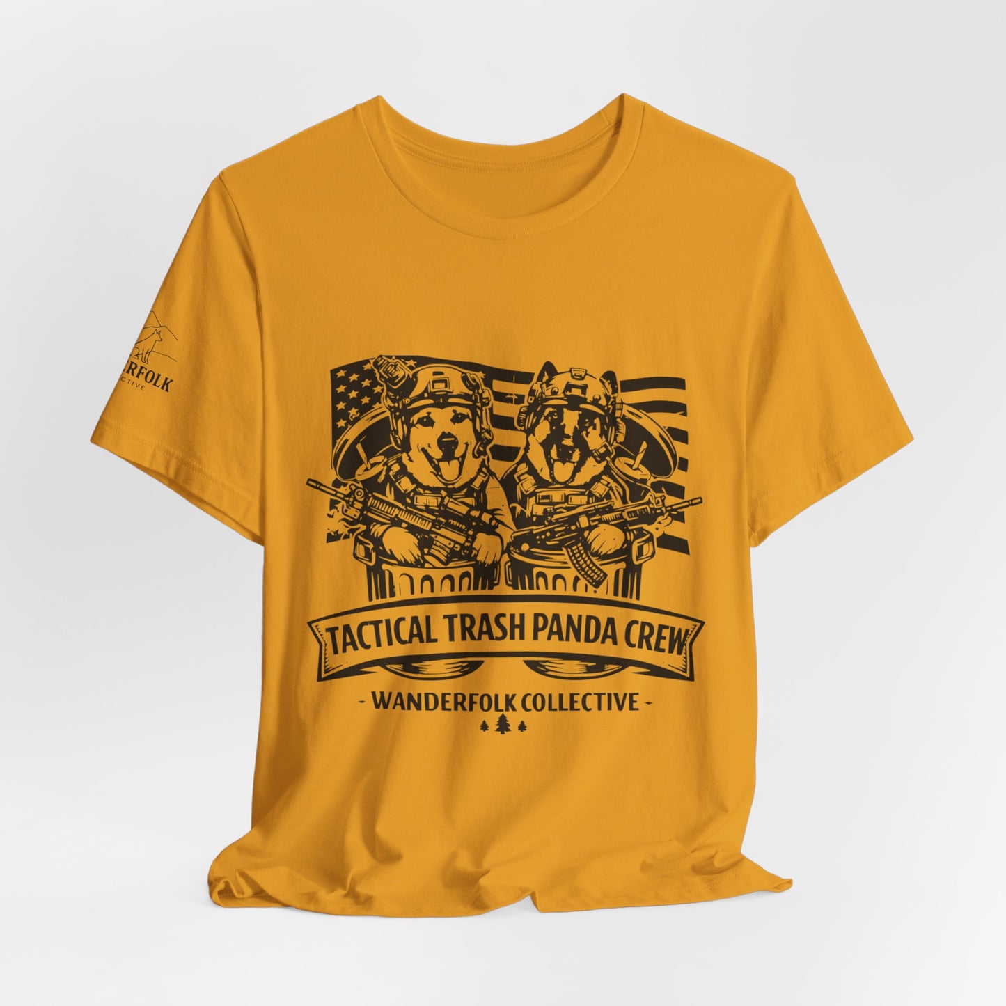 Tactical Trash Panda Crew Tee | Tactical, American Flag Graphic