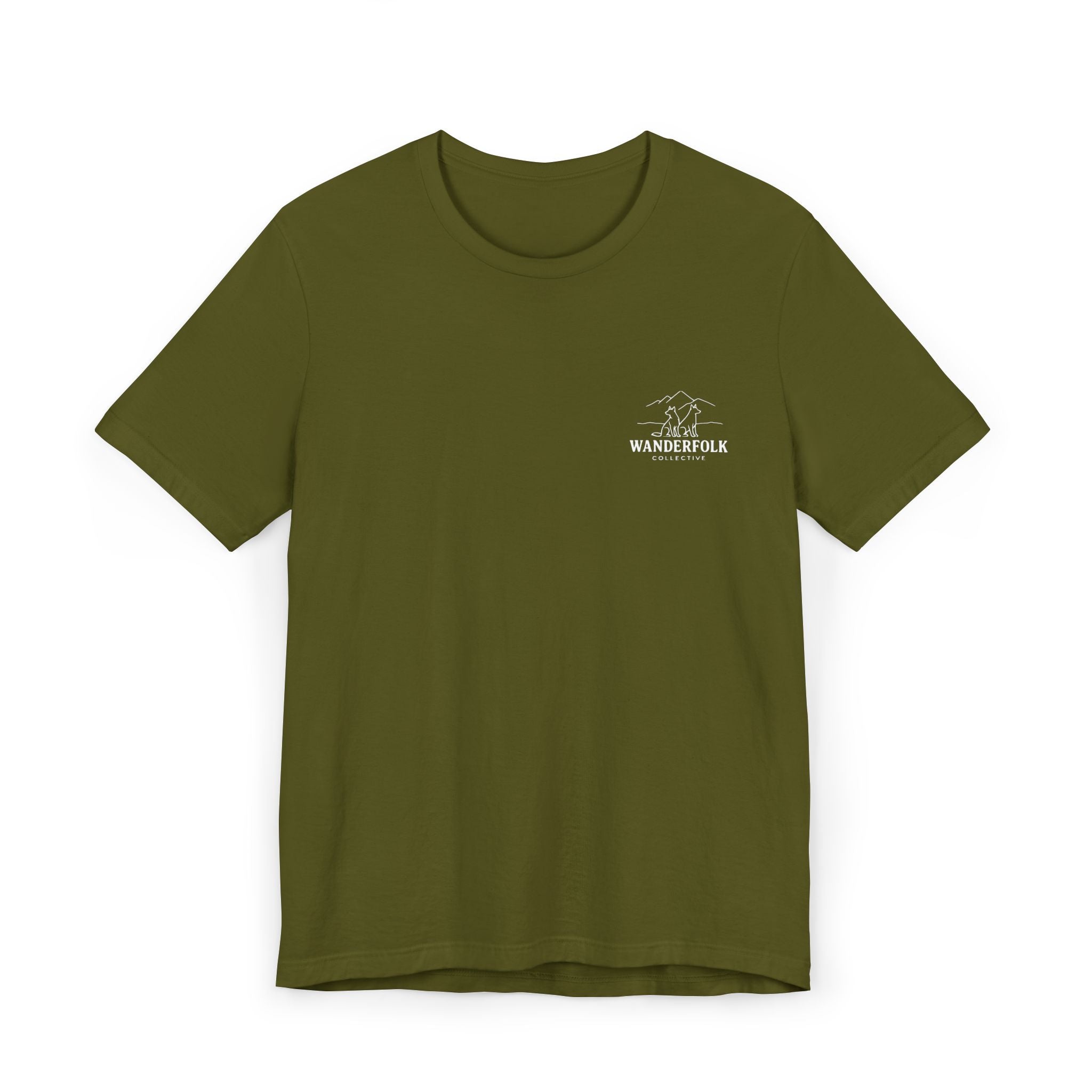 Wanderfolk Camping Adventure T-Shirt | Outdoor Mountain Campfire Design