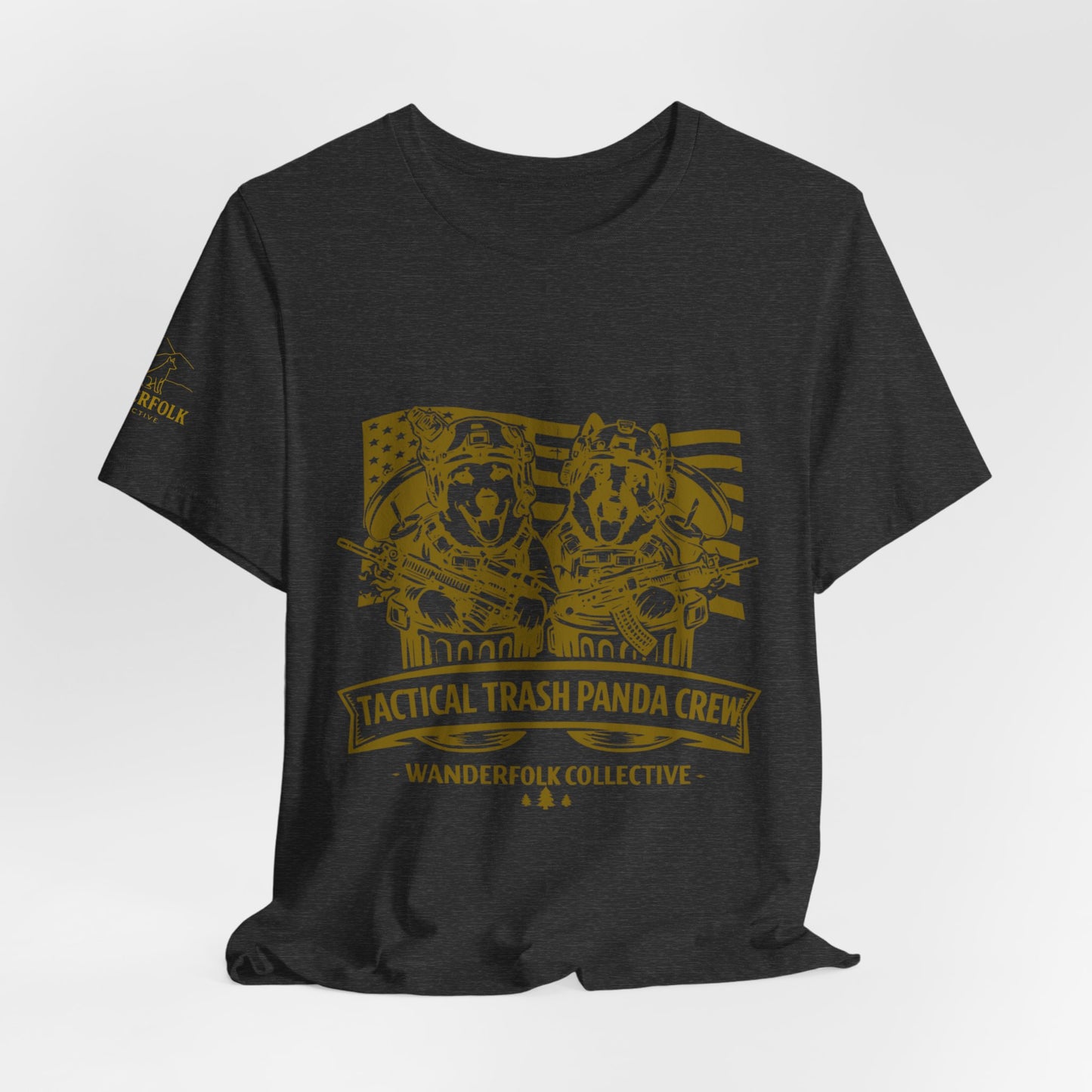 Tactical Trash Panda Crew Tee | Tactical, American Flag Graphic