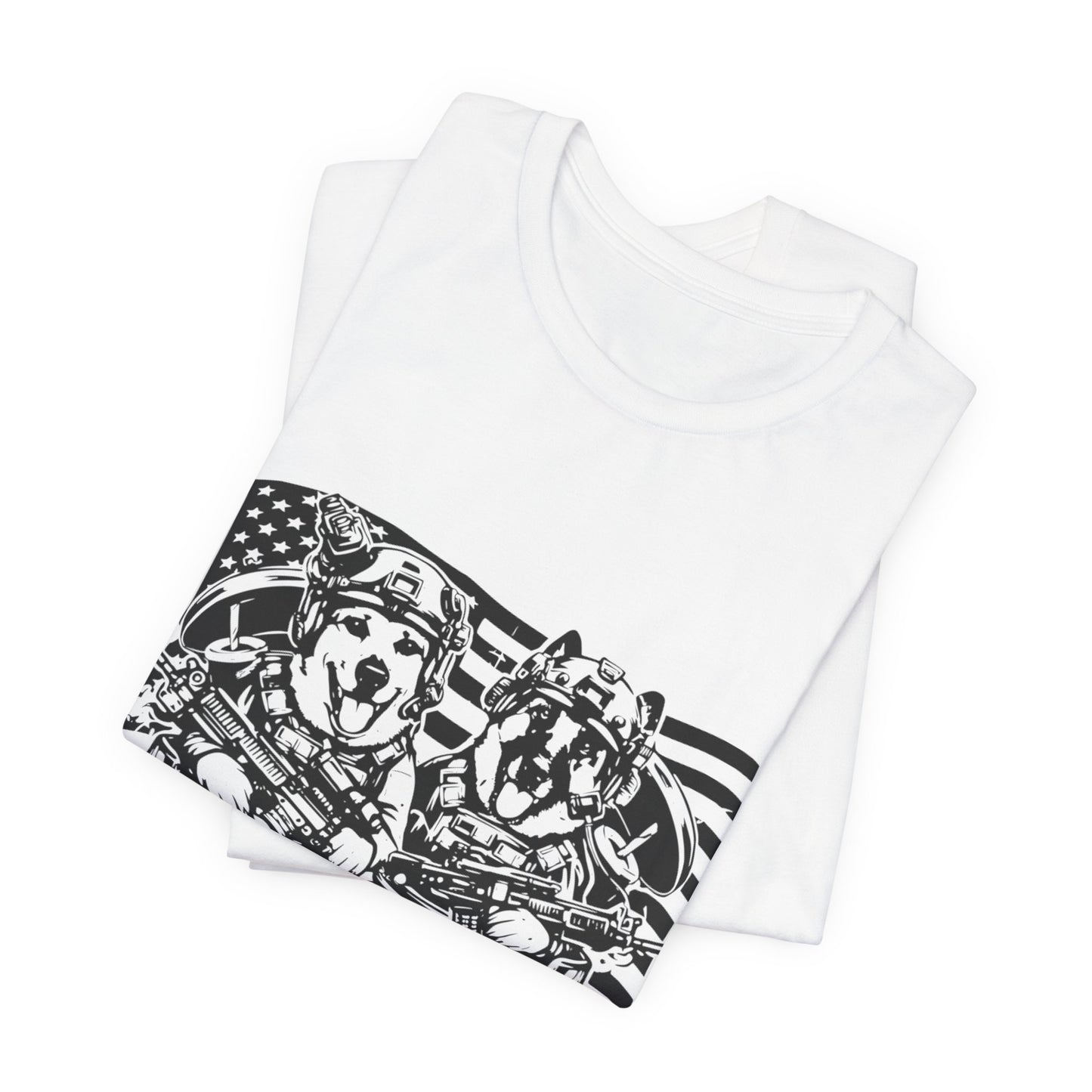 Tactical Trash Panda Crew Tee | Tactical, American Flag Graphic