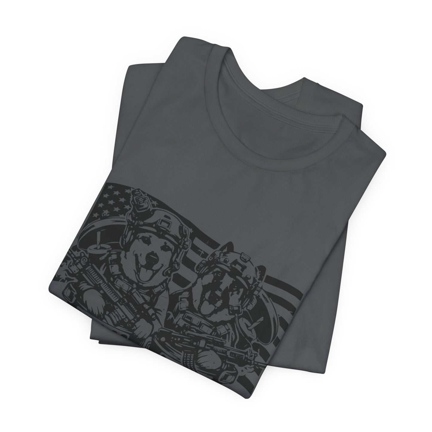Tactical Trash Panda Crew Tee | Tactical, American Flag Graphic