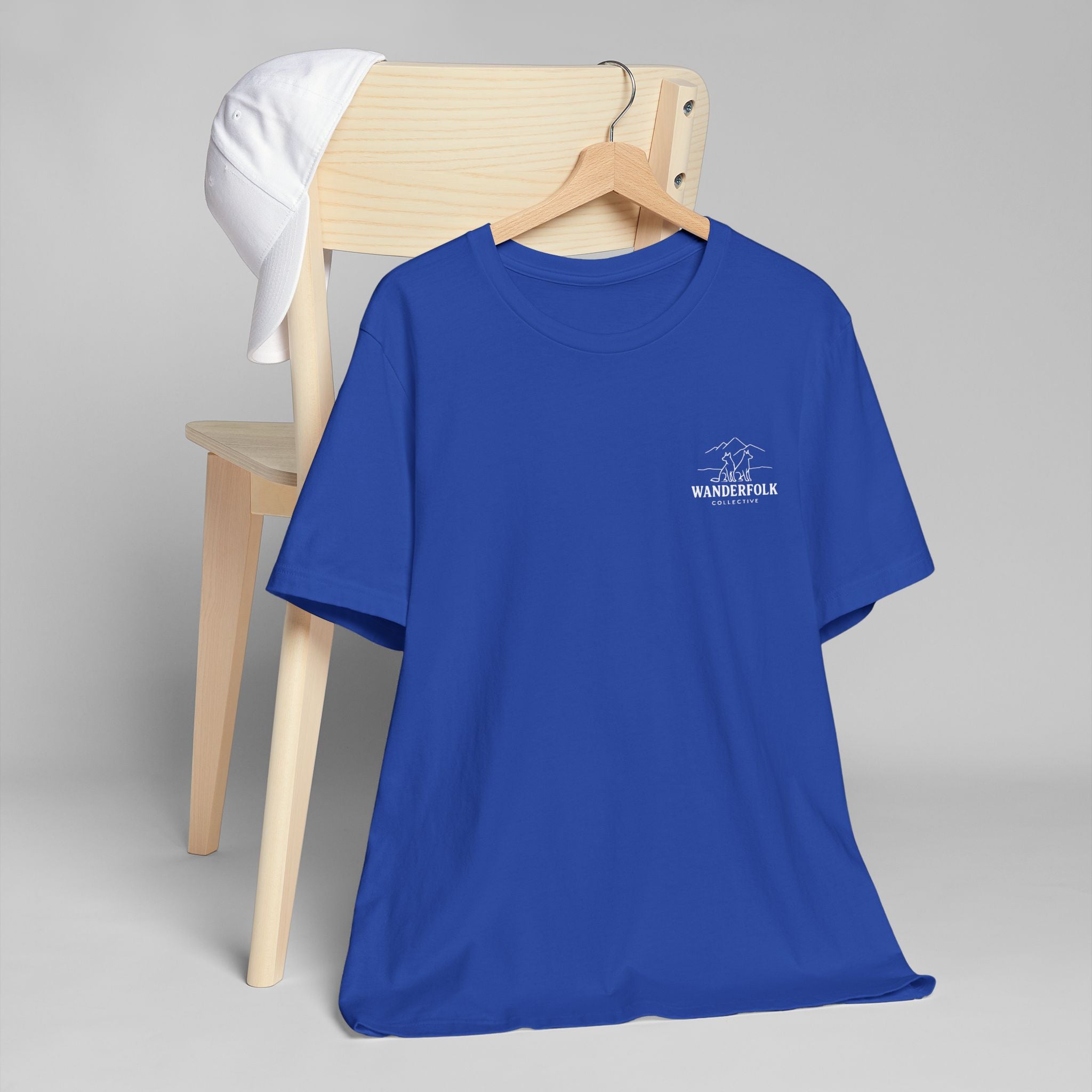 Wanderfolk Camping Adventure T-Shirt | Outdoor Mountain Campfire Design