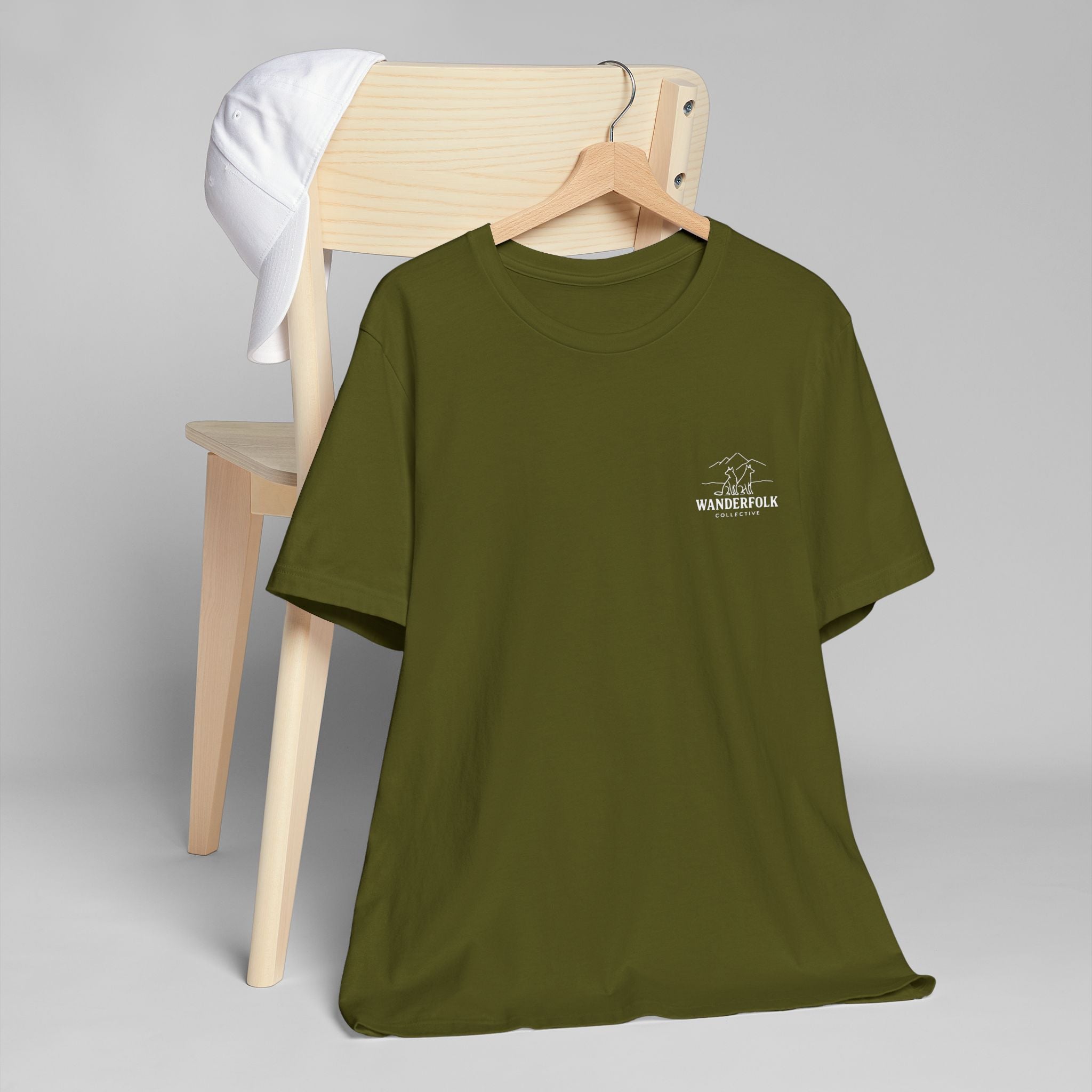 Wanderfolk Camping Adventure T-Shirt | Outdoor Mountain Campfire Design
