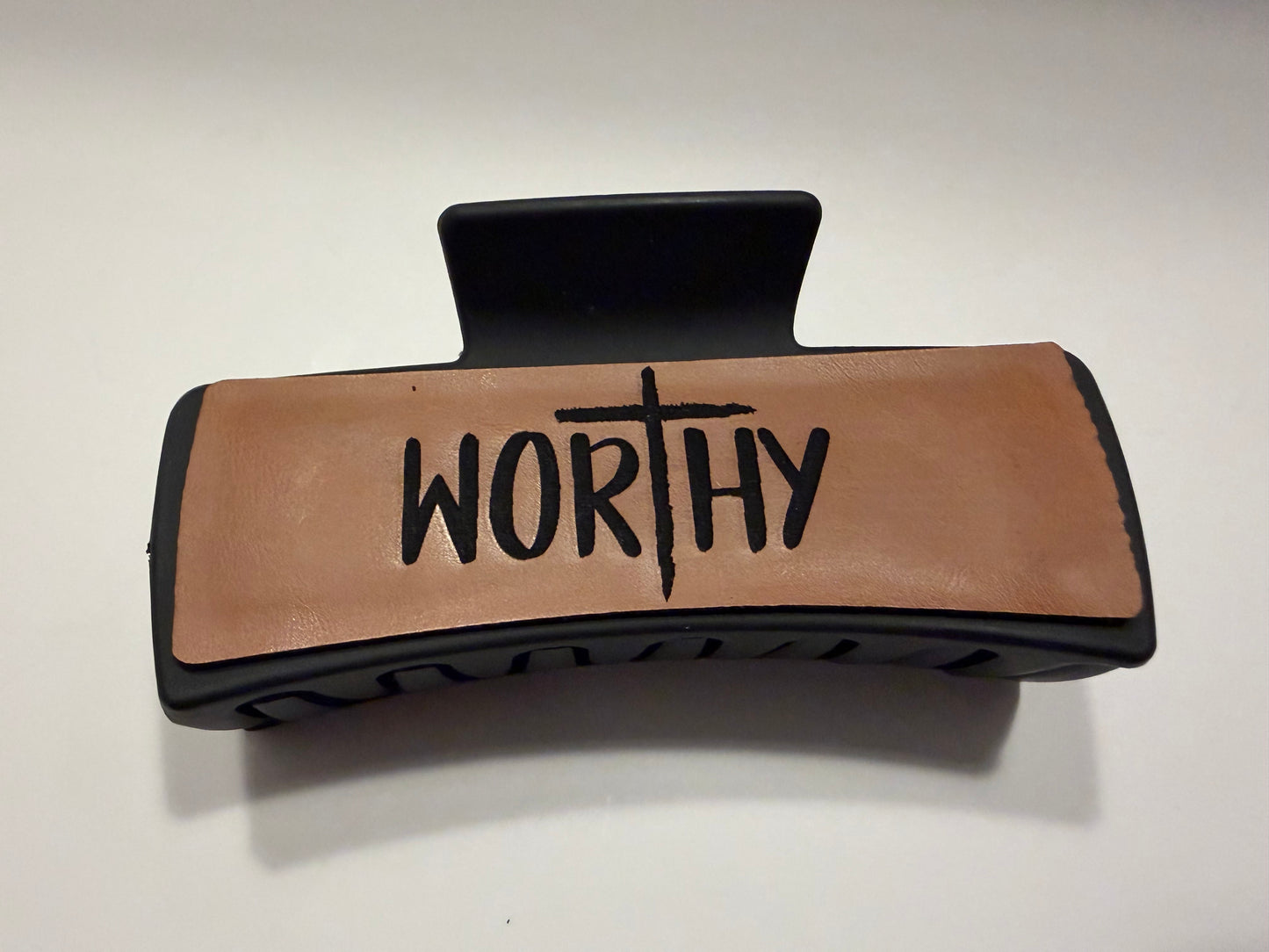 Laser-Engraved  Hair Claw Clip