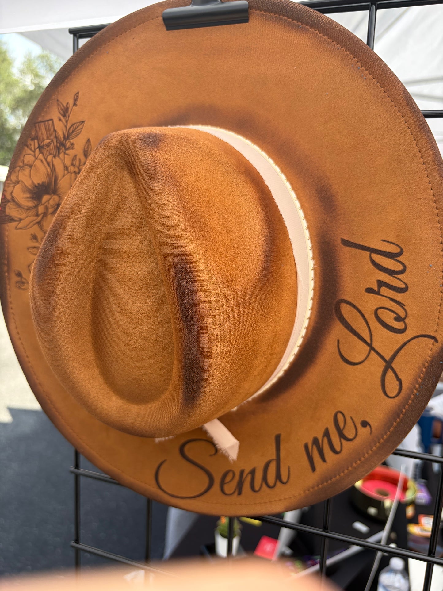 Send Me, Lord — Engraved Wide Brim Hat