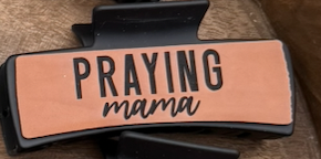 Laser-Engraved  Hair Claw Clip